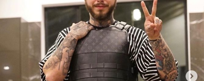 Post Malone Wears DR14 Leather Chest Rig in New â€œSaint-Tropezâ€ Visual